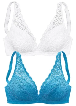 Petite Fleur Pack Of 2 Non-Underwired Bralettes