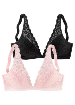 Petite Fleur Pack Of 2 Non-Underwired Bralettes -Sunbeach Style Shop Petite Fleur Pack of 2 Non Underwired Bralettes29954427FRSC