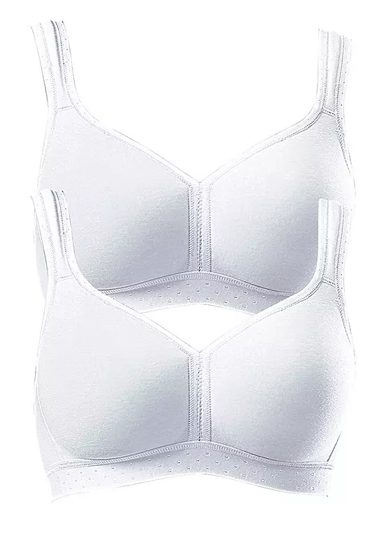 Petite Fleur Pack Of 2 Non-Wired Bras 3 Petite Fleur Pack Of 2 Non-Wired Bras - Image 3