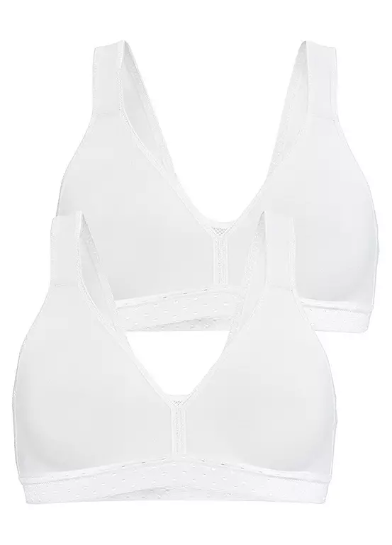 Petite Fleur Pack Of 2 Sports Bra 1 Petite Fleur Pack Of 2 Sports Bra