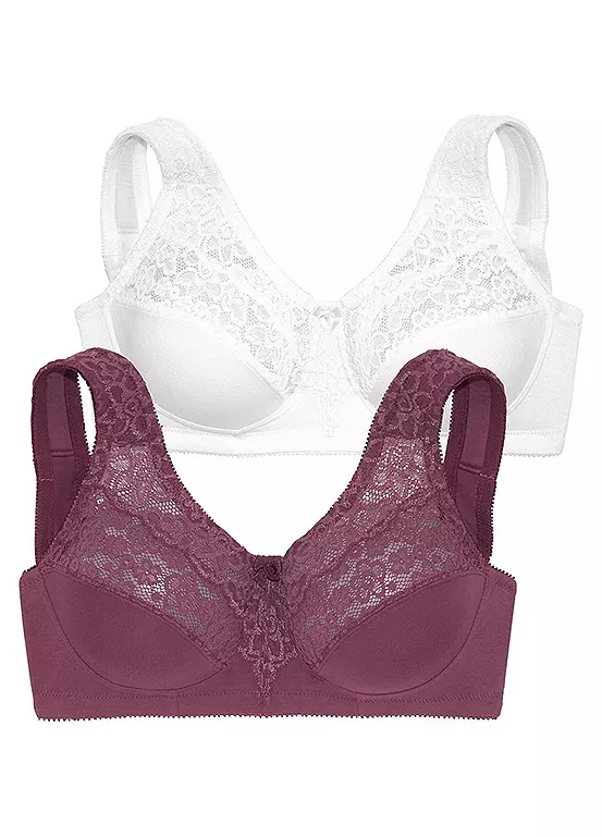 Petite Fleur Pack Of 2 Support Bras 1 Petite Fleur Pack Of 2 Support Bras