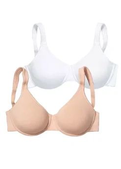 Petite Fleur Pack Of 2 Underwired Minimiser Bras -Sunbeach Style Shop Petite Fleur Pack of 2 Underwired Minimiser Bras513386FRSC