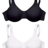 Petite Fleur Pack Of 2 Underwired Minimiser Bras