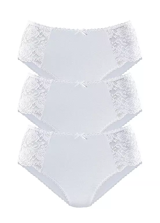 Petite Fleur Pack Of 3 Midi Briefs 1 Petite Fleur Pack Of 3 Midi Briefs