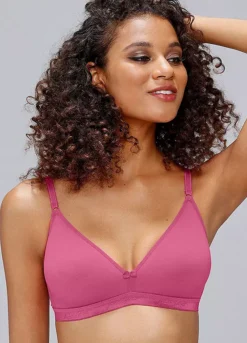 Petite Fleur Pack Of 3 Non-Wired Triangle Bras -Sunbeach Style Shop Petite Fleur Pack of 3 Non Wired Triangle Bras67224227FRSP W03