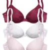 Petite Fleur Pack Of 3 Push-Up Bras