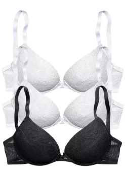 Petite Fleur Pack Of 3 Push-Up Bras -Sunbeach Style Shop Petite Fleur Pack of 3 Push Up Bras641512FRSC