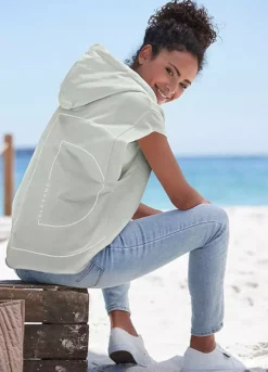 Elbsand Short Sleeve Hoodie -Sunbeach Style Shop Short Sleeve Hoodie65400263FRSP W03