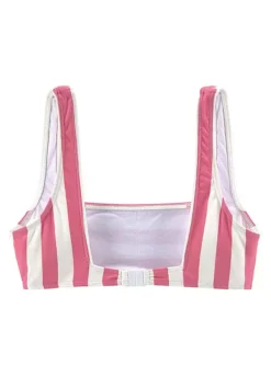 VENICE BEACH Stripe Bustier Bikini Set -Sunbeach Style Shop Stripe Bustier Bikini Set46446037FRSC W01