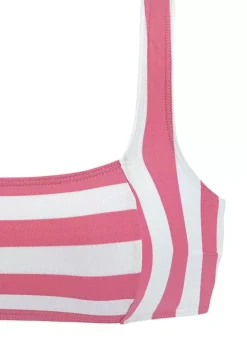 VENICE BEACH Stripe Bustier Bikini Set -Sunbeach Style Shop Stripe Bustier Bikini Set46446037FRSC W02