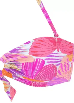 Sunseeker Butterfly Print Bandeau Bikini Top -Sunbeach Style Shop Sunseeker Butterfly Print Bandeau Bikini Top71803022FRSC W01