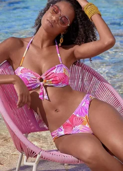 Sunseeker Butterfly Print Bandeau Bikini Top -Sunbeach Style Shop Sunseeker Butterfly Print Bandeau Bikini Top71803022FRSP W01