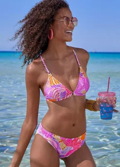 Sunseeker Butterfly Print Triangle Bikini Top -Sunbeach Style Shop Sunseeker Butterfly Print Triangle Bikini Top33357043FRSP W01