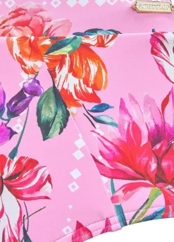 Sunseeker Floral Print High Waist Bikini Bottoms -Sunbeach Style Shop Sunseeker Floral Print High Waist Bikini Bottoms91106018FRSC W01