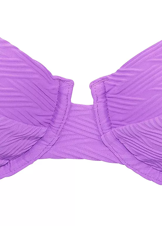 Sunseeker ’Loretta’ Textured Pattern Underwired Bikini Top 4 Sunseeker ’Loretta’ Textured Pattern Underwired Bikini Top - Image 4
