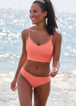 Sunseeker Textured Pattern Cropped Bikini Top -Sunbeach Style Shop Sunseeker Textured Pattern Cropped Bikini Top73252043FRSP W01