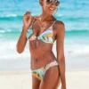 Sunseeker Tropical Print Triangle Bikini