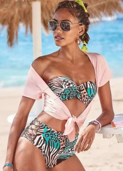 Venice Beach Animal Print High Waist Bikini Bottoms -Sunbeach Style Shop Venice Beach Animal Print High Waist Bikini Bottoms17373854FRSP W01