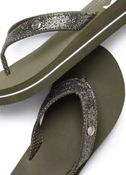 Venice Beach Glitter Flip Flops -Sunbeach Style Shop Venice Beach Glitter Flip Flops88021811FRSC W02