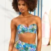 Venice Beach Tropical Print High Waist Bikini Bottoms
