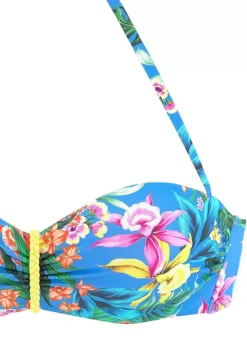 Venice Beach Tropical Print Underwired Bandeau Bikini Top -Sunbeach Style Shop Venice Beach Tropical Print Underwired Bandeau Bikini Top64406751FRSC W01