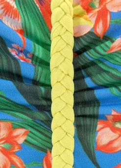 Venice Beach Tropical Print Underwired Bandeau Bikini Top -Sunbeach Style Shop Venice Beach Tropical Print Underwired Bandeau Bikini Top64406751FRSC W02