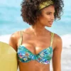 Venice Beach Tropical Print Underwired Bikini Top