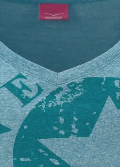 Venice Beach V-Neck T-Shirt -Sunbeach Style Shop Venice Beach V Neck T Shirt716208FRSC W02