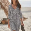 Vivance Animal Print Jersey Dress