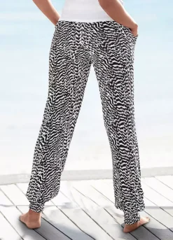 Vivance Animal Print Jersey Pants -Sunbeach Style Shop Vivance Animal Print Jersey Pants60823704FRSP W01