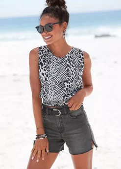 Vivance Animal Print Top -Sunbeach Style Shop Vivance Animal Print Top39956009FRSP W02