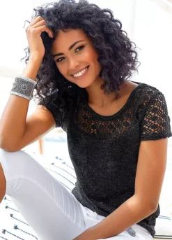 Vivance Crocheted Lace T-Shirt 9 Vivance Crocheted Lace T-Shirt -Sunbeach Style Shop Vivance Crocheted Lace T Shirt566178FRSP