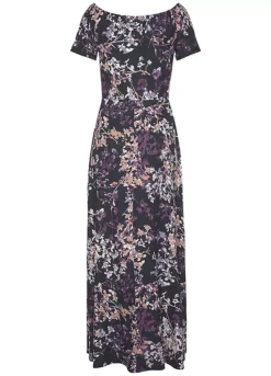 Vivance Floral Bardot Maxi Dress -Sunbeach Style Shop Vivance Floral Bardot Maxi Dress69329813FRSC W01