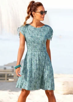 Vivance Floral Print Jersey Dress