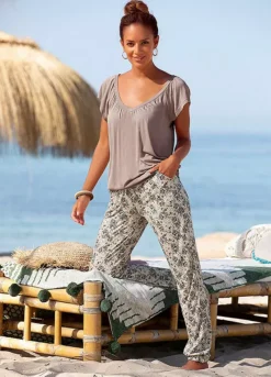 Vivance Floral Print Jersey Pants -Sunbeach Style Shop Vivance Floral Print Jersey Pants69124800FRSP W02