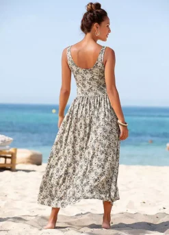 Vivance Floral Print Midi Dress 6 Vivance Floral Print Midi Dress -Sunbeach Style Shop Vivance Floral Print Midi Dress65768824FRSP W01