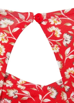 Vivance Floral Printed Beach Dress -Sunbeach Style Shop Vivance Floral Printed Beach Dress18128729FRSC W02