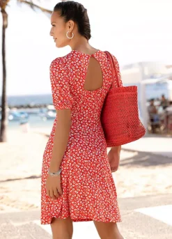 Vivance Floral Printed Beach Dress -Sunbeach Style Shop Vivance Floral Printed Beach Dress18128729FRSP W01