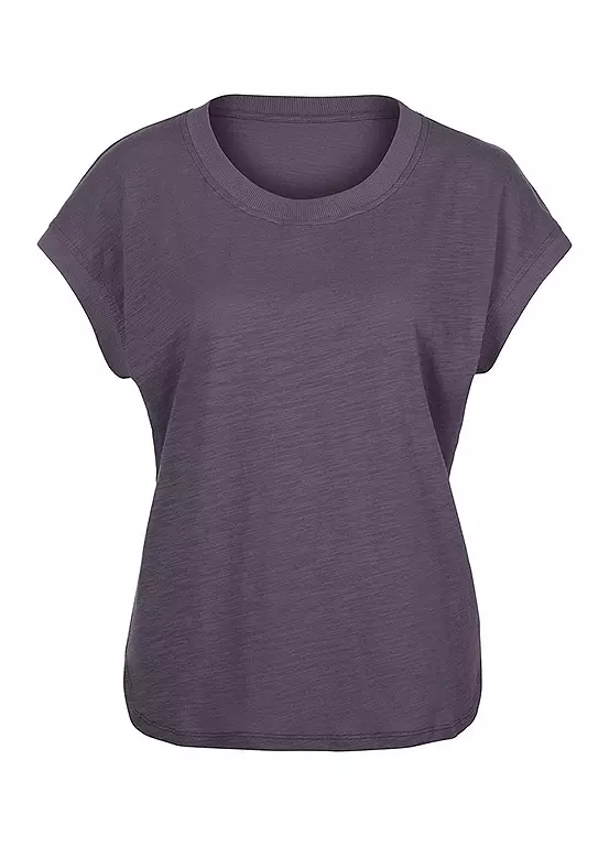 Vivance Marl Round Neck T-Shirt 2 Vivance Marl Round Neck T-Shirt - Image 2