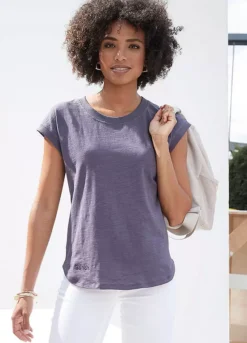 Vivance Marl Round Neck T-Shirt