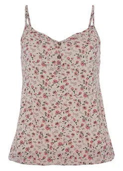 Vivance Pack Of 2 Spaghetti Tops With Sweetheart Neckline -Sunbeach Style Shop Vivance Pack of 2 Spaghetti Tops with Sweetheart Neckline87824363FRSC W01