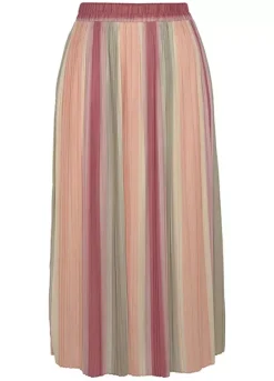 Sunbeach Style Shop -Sunbeach Style Shop Vivance Pleated Midi Skirt67079649FRSC