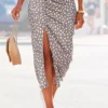 Vivance Printed Jersey Midi Skirt
