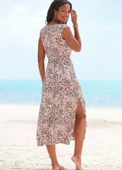 Vivance Printed Maxi Dress -Sunbeach Style Shop Vivance Printed Maxi Dress47732505FRSP W01