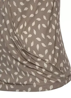 Vivance Printed V-Neck Sleeveless Vest Top -Sunbeach Style Shop Vivance Printed V Neck Sleeveless Vest Top42451711FRSC W02