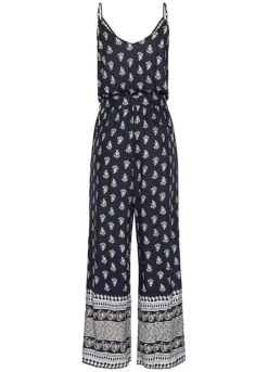 Vivance Printed Wrap Summer Jumpsuit -Sunbeach Style Shop Vivance Printed Wrap Summer Jumpsuit94134552FRSC W01