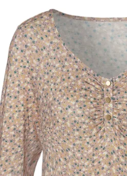 Vivance Round Neck Floral Print Top -Sunbeach Style Shop Vivance Round Neck Floral Print Top52629237FRSC W01