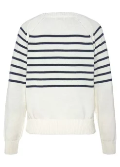 Vivance Stripe Long Sleeve Jumper -Sunbeach Style Shop Vivance Stripe Long Sleeve Jumper48151552FRSC W01