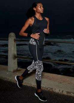 Active By LASCANA Reflective Print Racerback Running Top -Sunbeach Style Shop active by LASCANA Reflective Print Racerback Running Top46748843FRSP W01