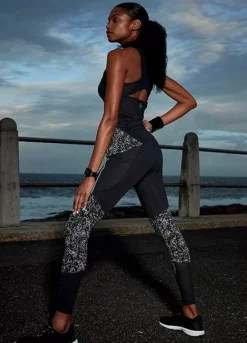 Active By LASCANA Reflective Print Sporty Leggings -Sunbeach Style Shop active by LASCANA Reflective Print Sporty Leggings84603746FRSP W02